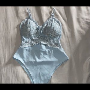 Light blue bodysuit